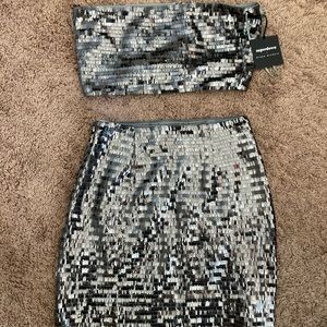 Super down two piece disco ball set